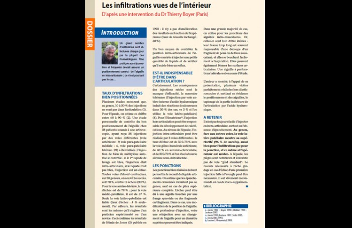 Les infiltrations vues de l’intérieur Les infiltrations vues de l’intérieur